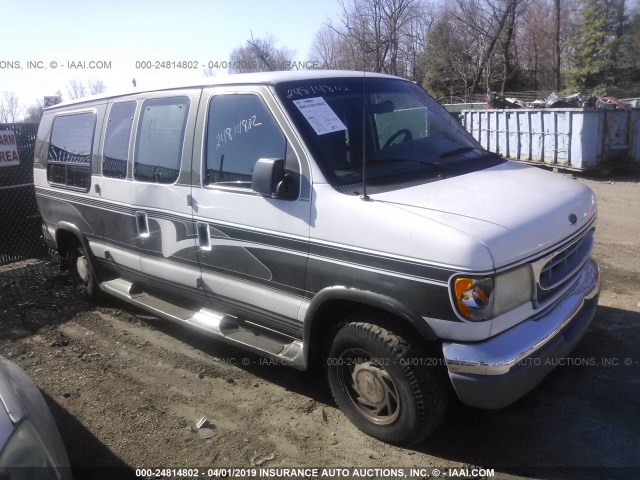 1FDRE14W52HA57534 - 2002 FORD ECONOLINE E150 VAN WHITE photo 1