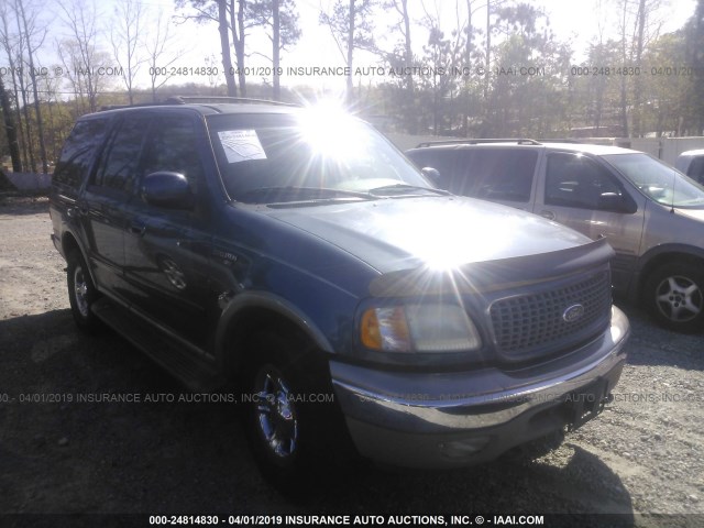 1FMFU18L6YLB94235 - 2000 FORD EXPEDITION EDDIE BAUER BLUE photo 1