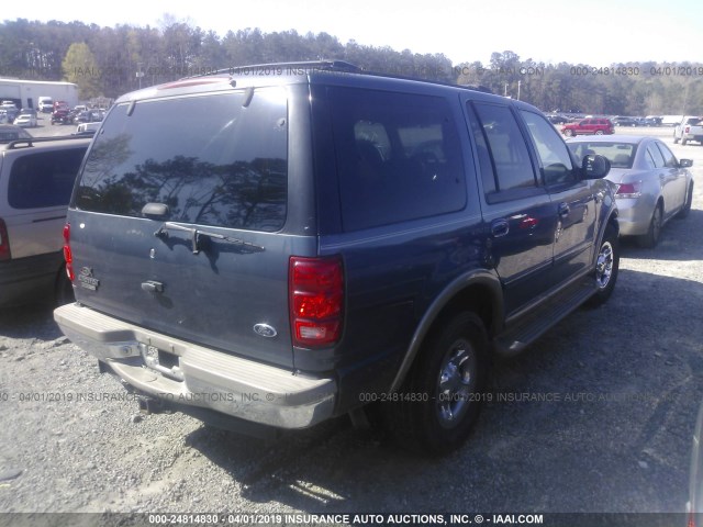 1FMFU18L6YLB94235 - 2000 FORD EXPEDITION EDDIE BAUER BLUE photo 4