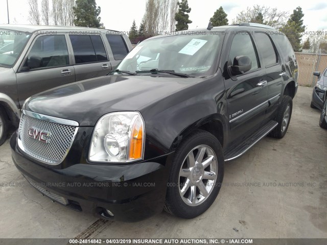 1GKFK63828J183114 - 2008 GMC YUKON DENALI BLACK photo 2