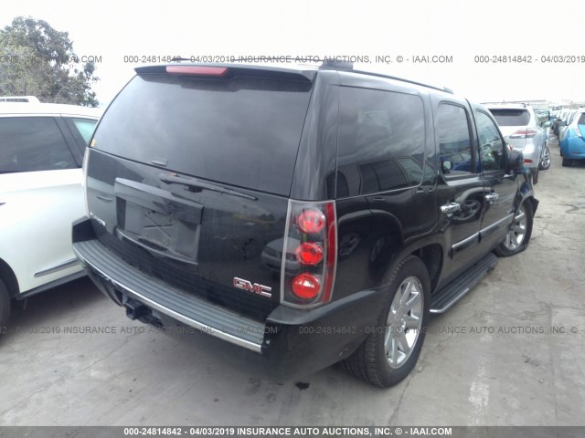 1GKFK63828J183114 - 2008 GMC YUKON DENALI BLACK photo 4