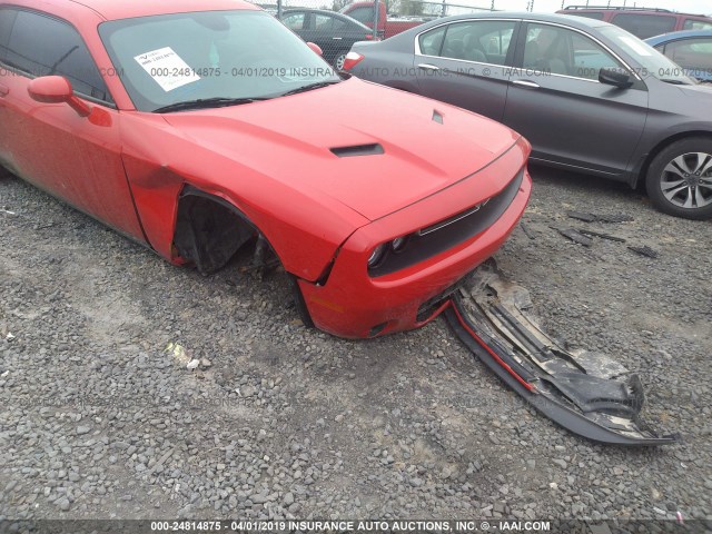 2C3CDZAG1GH145690 - 2016 DODGE CHALLENGER SXT RED photo 6