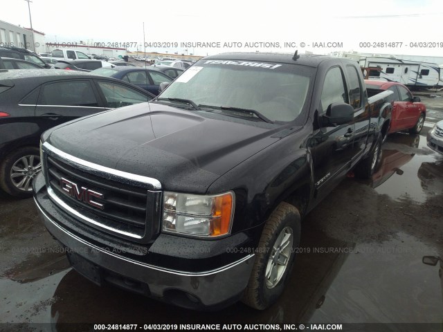 1GTEK19J27Z538593 - 2007 GMC NEW SIERRA K1500 BLACK photo 2