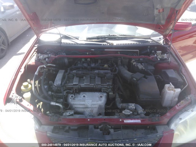 JM1BJ245121459056 - 2002 MAZDA PROTEGE PR5 红色 照片 10