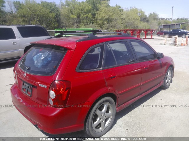 JM1BJ245121459056 - 2002 MAZDA PROTEGE PR5 红色 照片 4