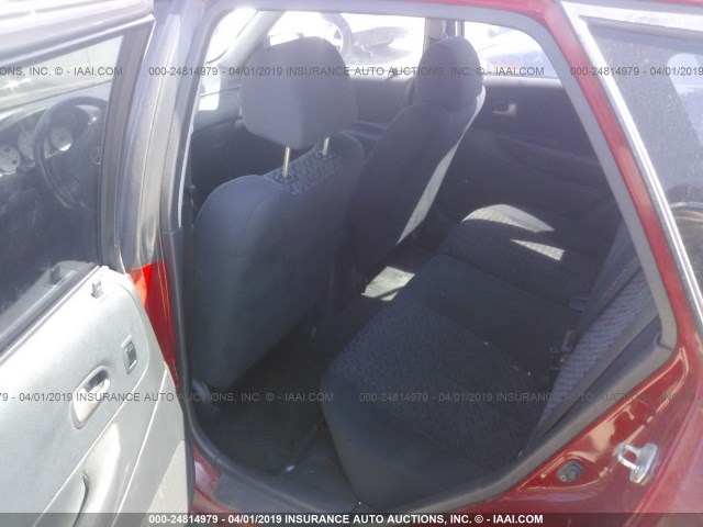 JM1BJ245121459056 - 2002 MAZDA PROTEGE PR5 红色 照片 8