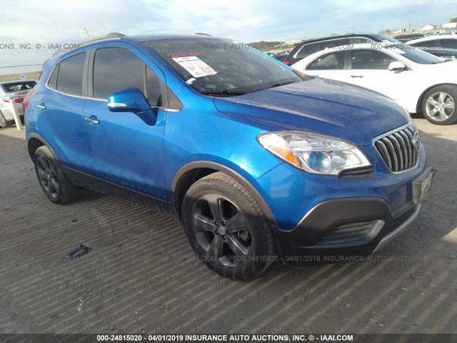 KL4CJASB2EB623236 - 2014 BUICK ENCORE Dark Blue photo 1