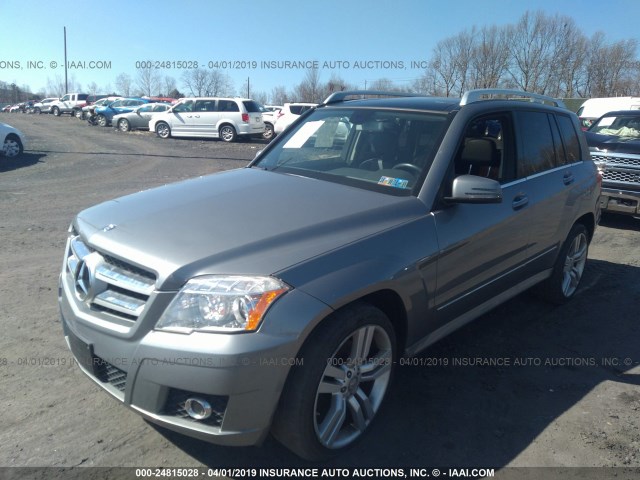 WDCGG8HB2CF906824 - 2012 MERCEDES-BENZ GLK 350 4MATIC GRAY photo 2