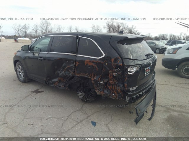 5TDBKRFH4GS263376 - 2016 TOYOTA HIGHLANDER LE/LE PLUS BLACK photo 3