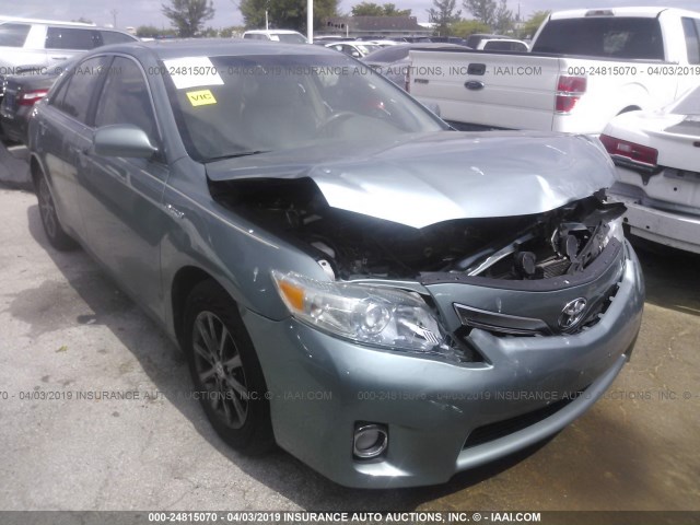 4T1BB3EK7BU126751 - 2011 TOYOTA CAMRY HYBRID Light Blue photo 1