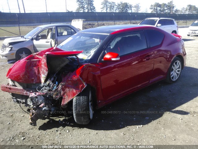 JTKJF5C73FJ003186 - 2015 TOYOTA SCION TC RED photo 2
