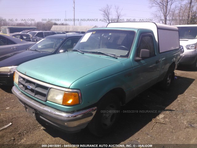 1FTCR10A2PPB73005 - 1993 FORD RANGER GREEN photo 2