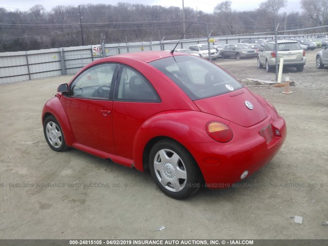 3VWBB61C2WM004116 - 1998 VOLKSWAGEN NEW BEETLE წითელი ფოტო 3