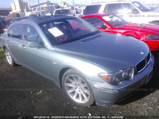 WBAGN63413DR16018 - 2003 BMW 745 LI Light Blue photo 1