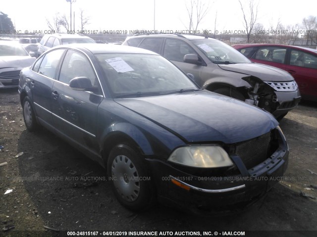 WVWMD63B75E011738 - 2005 VOLKSWAGEN PASSAT GL BLUE photo 1