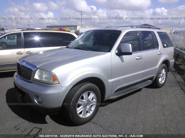 5LMEU68H94ZJ19313 - 2004 LINCOLN AVIATOR 灰色 照片 2