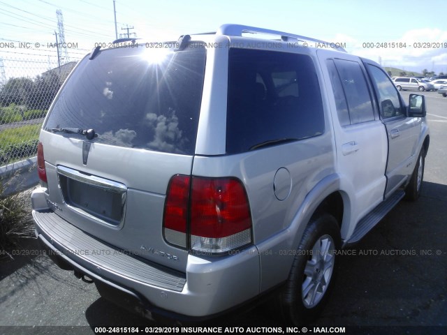 5LMEU68H94ZJ19313 - 2004 LINCOLN AVIATOR 灰色 照片 4