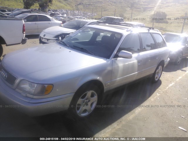 WAUJC84AXVN041921 - 1997 AUDI A6 QUATTRO WAGON SILVER photo 2