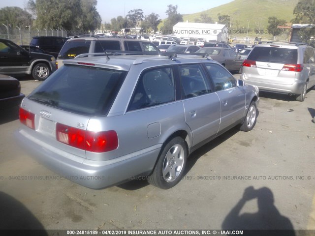 WAUJC84AXVN041921 - 1997 AUDI A6 QUATTRO WAGON SILVER photo 4