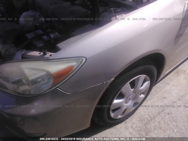 4T1BE32KX4U325162 - 2004 TOYOTA CAMRY LE/XLE/SE BROWN photo 6