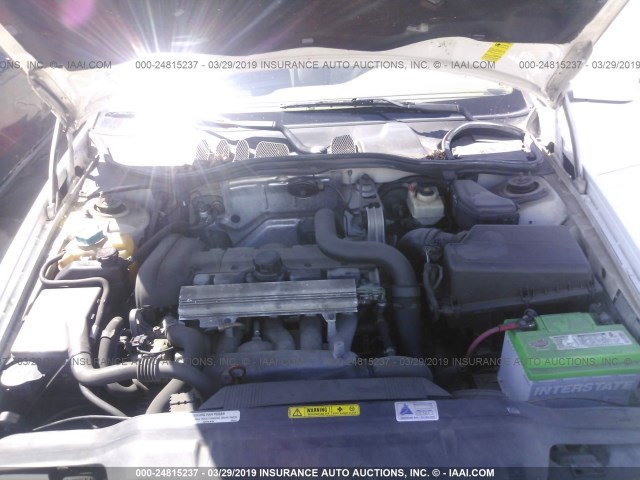 YV1NK56D5YJ016914 - 2000 VOLVO C70 TURBO WHITE photo 10