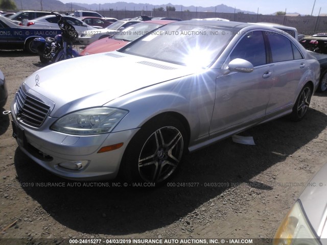 WDDNG86X78A205900 - 2008 MERCEDES-BENZ S 550 4MATIC SILVER photo 2