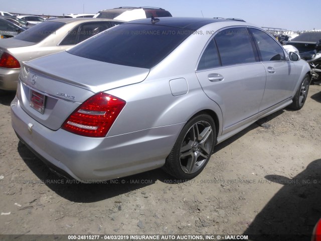 WDDNG86X78A205900 - 2008 MERCEDES-BENZ S 550 4MATIC SILVER photo 4