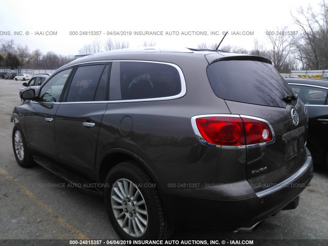 5GAEV23D49J141941 - 2009 BUICK ENCLAVE CXL BROWN photo 3