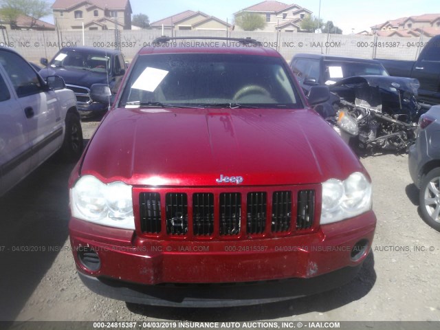 1J4GR48K85C693384 - 2005 JEEP GRAND CHEROKEE LAREDO/COLUMBIA/FREEDOM 红色 照片 6