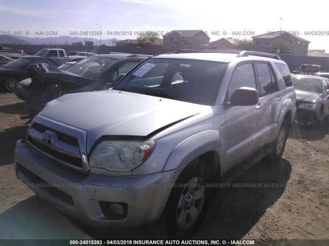 JTEZU14R860076547 - 2006 TOYOTA 4RUNNER SR5/SPORT SILVER photo 2