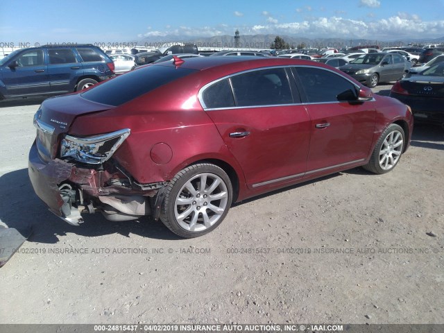 1G4GE5GV0AF289700 - 2010 BUICK LACROSSE CXS RED photo 4