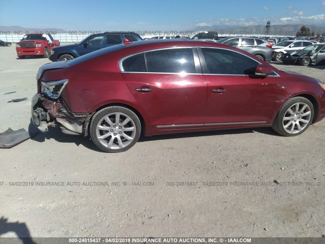 1G4GE5GV0AF289700 - 2010 BUICK LACROSSE CXS RED photo 6