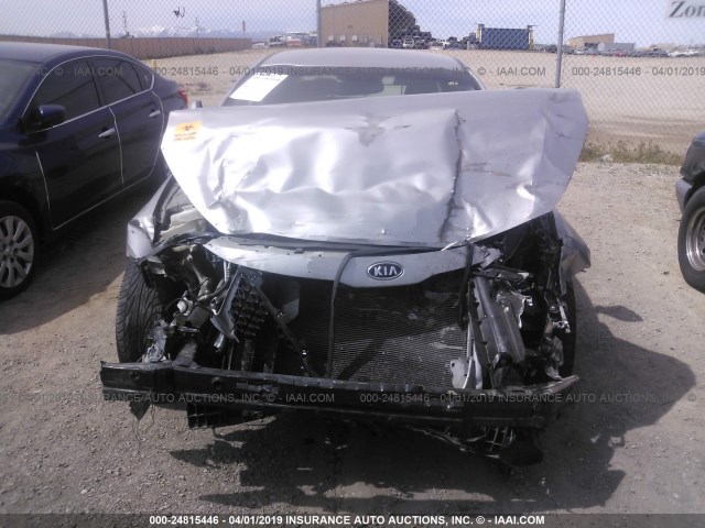 KNAGN4A70B5078364 - 2011 KIA OPTIMA EX/SX SILVER photo 6