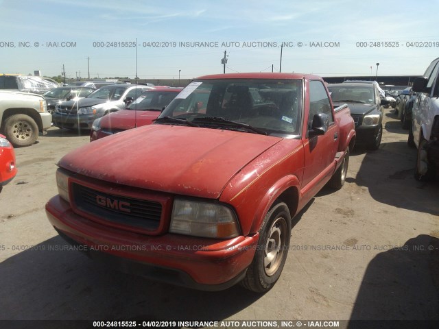 1GTCS14X4W8517025 - 1998 GMC SONOMA RED photo 2