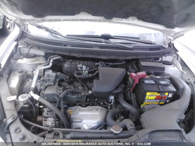 JN8AS5MT5BW181648 - 2011 NISSAN ROGUE S/SV/KROM WHITE photo 10