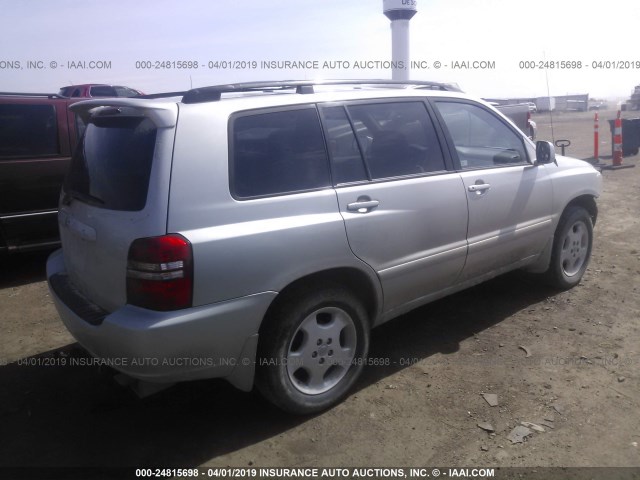 JTEEP21A450128619 - 2005 TOYOTA HIGHLANDER LIMITED SILVER photo 4