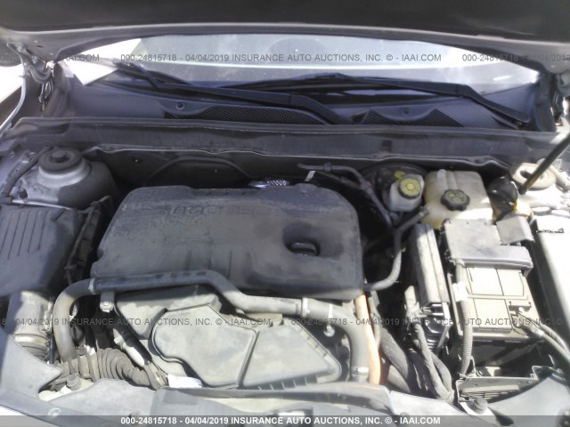 1G11D5SR2DF346127 - 2013 CHEVROLET MALIBU 1LT 银色 照片 10