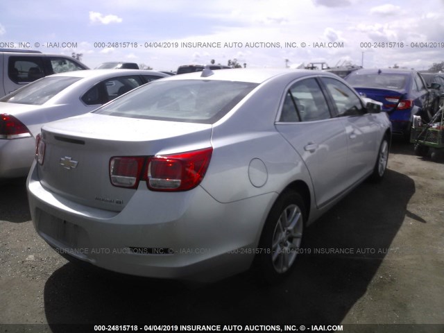 1G11D5SR2DF346127 - 2013 CHEVROLET MALIBU 1LT 银色 照片 4