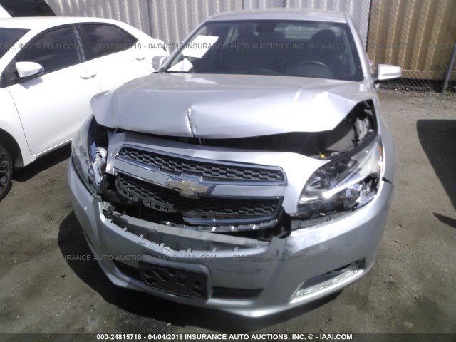 1G11D5SR2DF346127 - 2013 CHEVROLET MALIBU 1LT 银色 照片 6