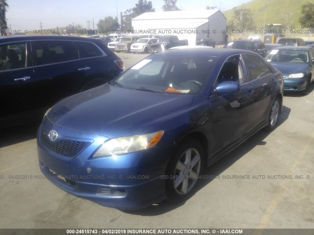 4T1BE46K97U037640 - 2007 TOYOTA CAMRY NEW GENERAT CE/LE/XLE/SE BLUE photo 2