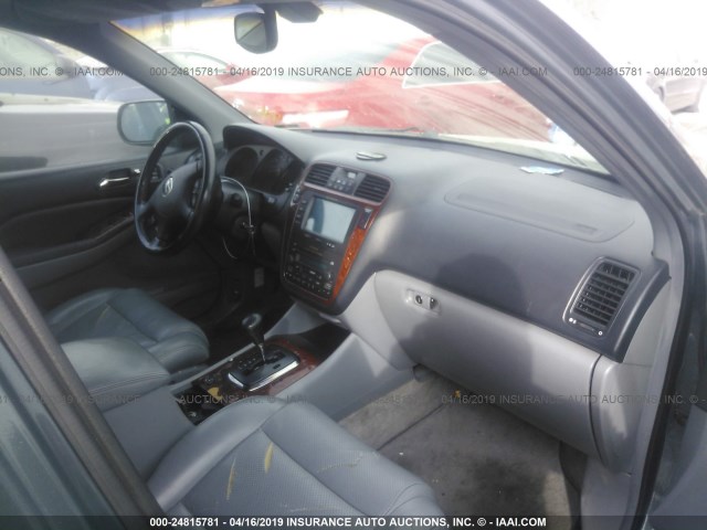 2HNYD18643H506544 - 2003 ACURA MDX TOURING BLUE photo 5