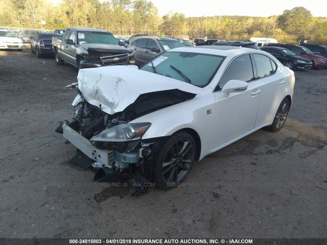 JTHBF5C20D5192402 - 2013 LEXUS IS 250 WHITE photo 2