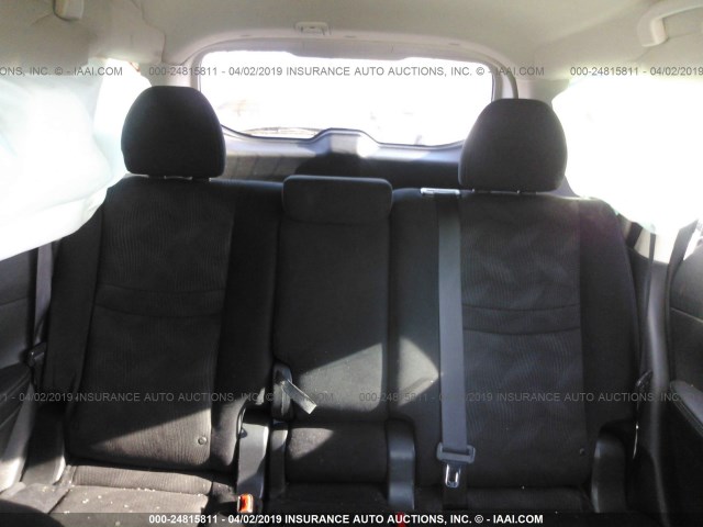 5N1AT2MV0EC859734 - 2014 NISSAN ROGUE S/SL/SV SILVER photo 8