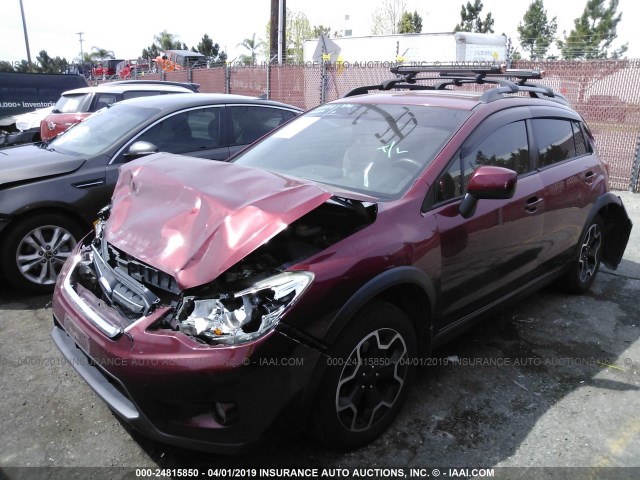 JF2GPACC3D1856674 - 2013 SUBARU XV CROSSTREK 2.0 PREMIUM MAROON photo 2