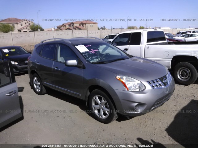 JN8AS5MT7BW185572 - 2011 NISSAN ROGUE S/SV/KROM GRAY photo 1