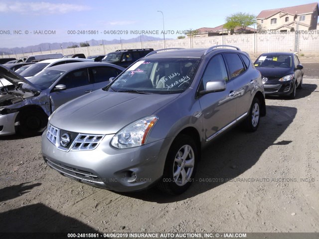 JN8AS5MT7BW185572 - 2011 NISSAN ROGUE S/SV/KROM GRAY photo 2