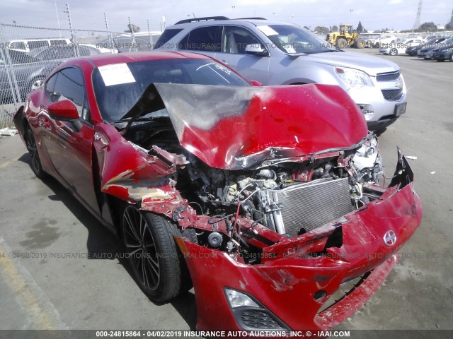 JF1ZNAA16E8710251 - 2014 TOYOTA SCION FR-S RED photo 1