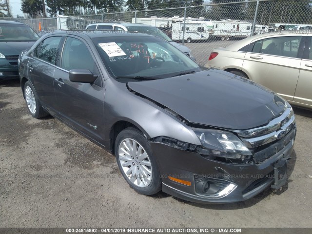 3FADP0L34AR309089 - 2010 FORD FUSION HYBRID GRAY photo 1