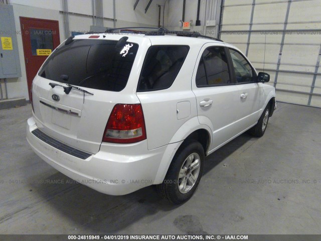 KNDJD733065535980 - 2006 KIA SORENTO EX/LX WHITE photo 4