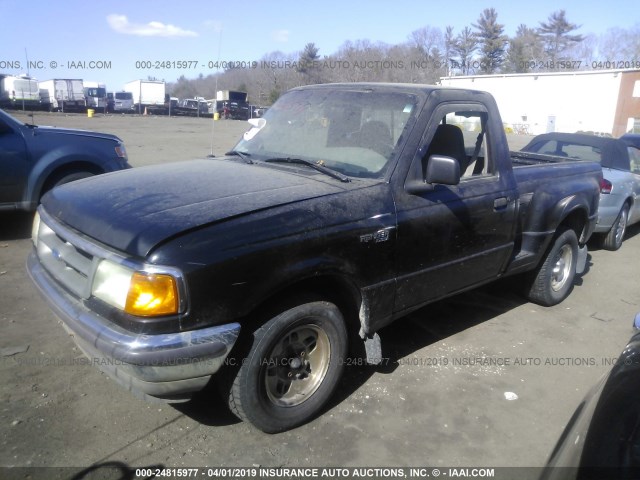 1FTCR10A6VPB02550 - 1997 FORD RANGER BLACK photo 2